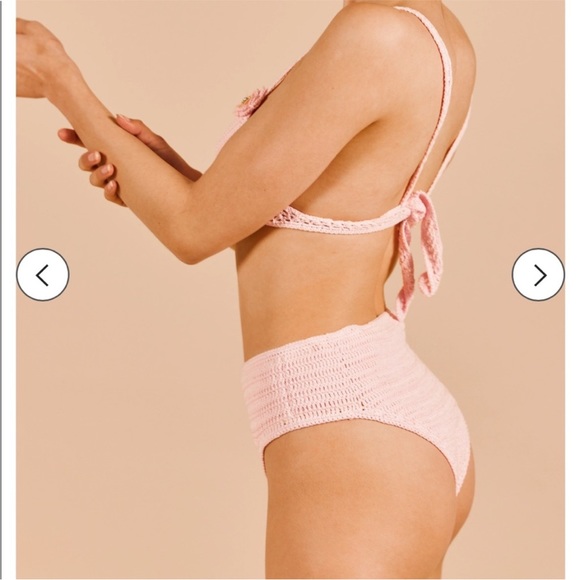 NWOT Maiyo Rose Crochet High Rise Bikini Bottom - Picture 8 of 11